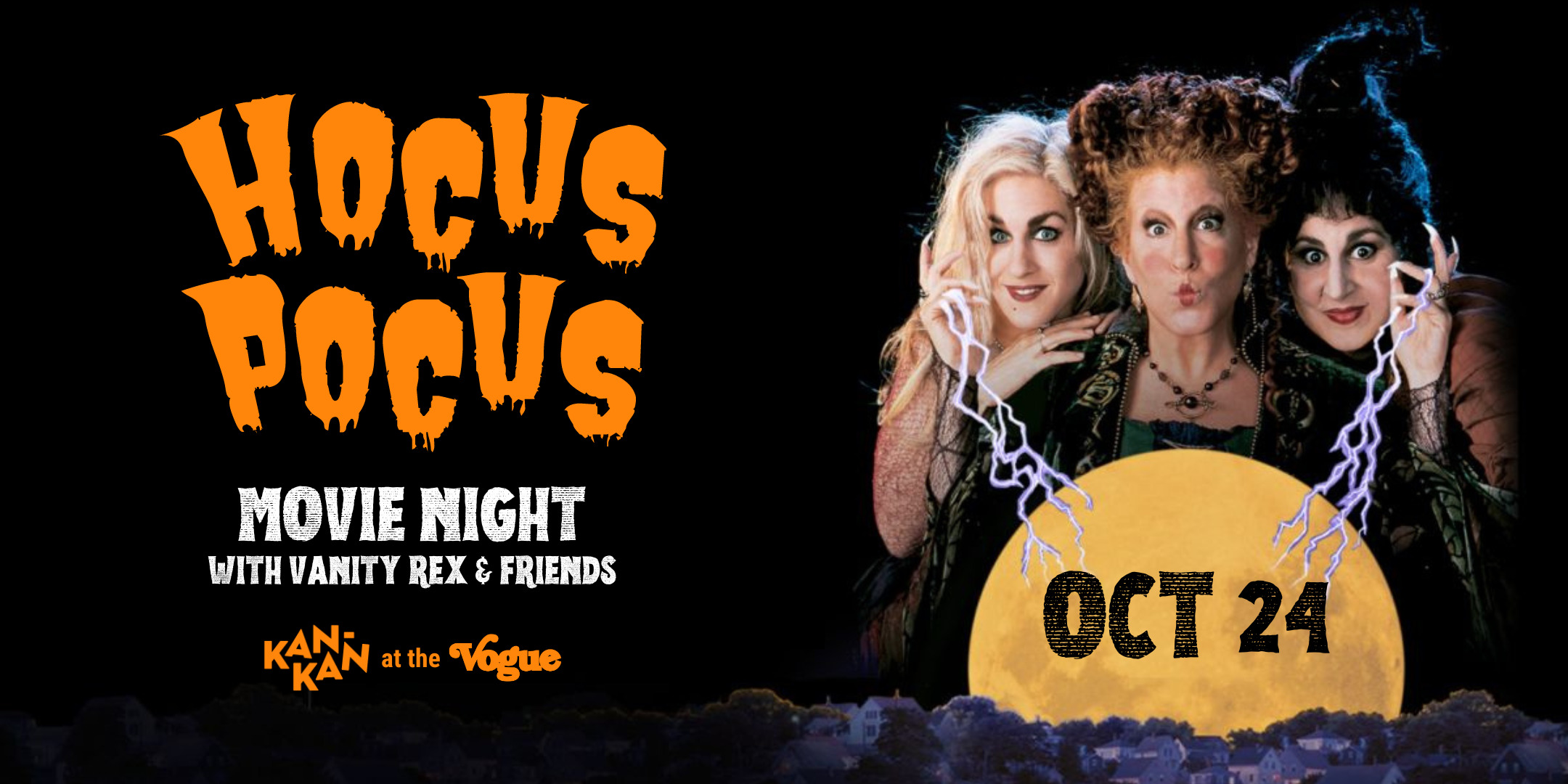 Hocus Pocus Double Feature Movie Night w/ Vanity Rex & Friends